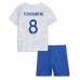 Frankrike Aurelien Tchouameni #8 Replika Babykläder Borta matchkläder barn VM 2022 Korta ärmar (+ Korta byxor)